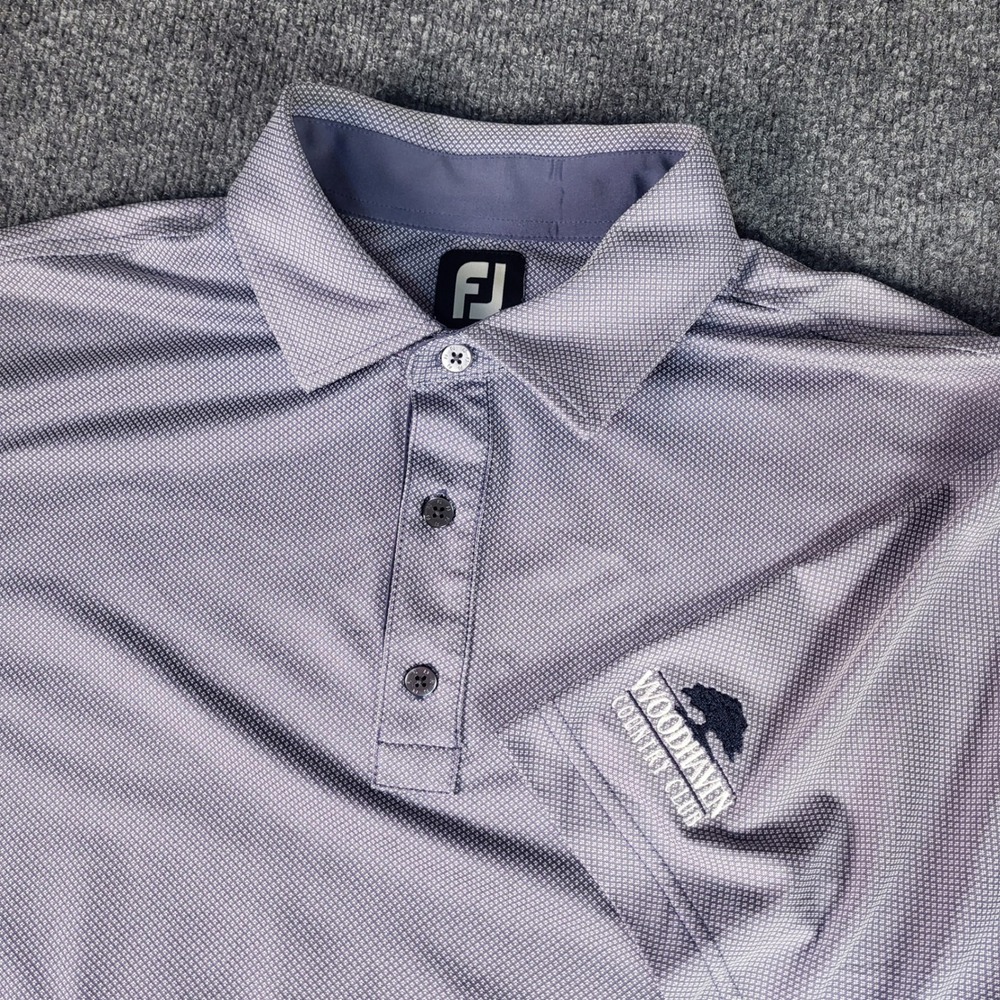 FootJoy Mens XL Purple Woodhaven Country Club Performance Golf Polo Shirt